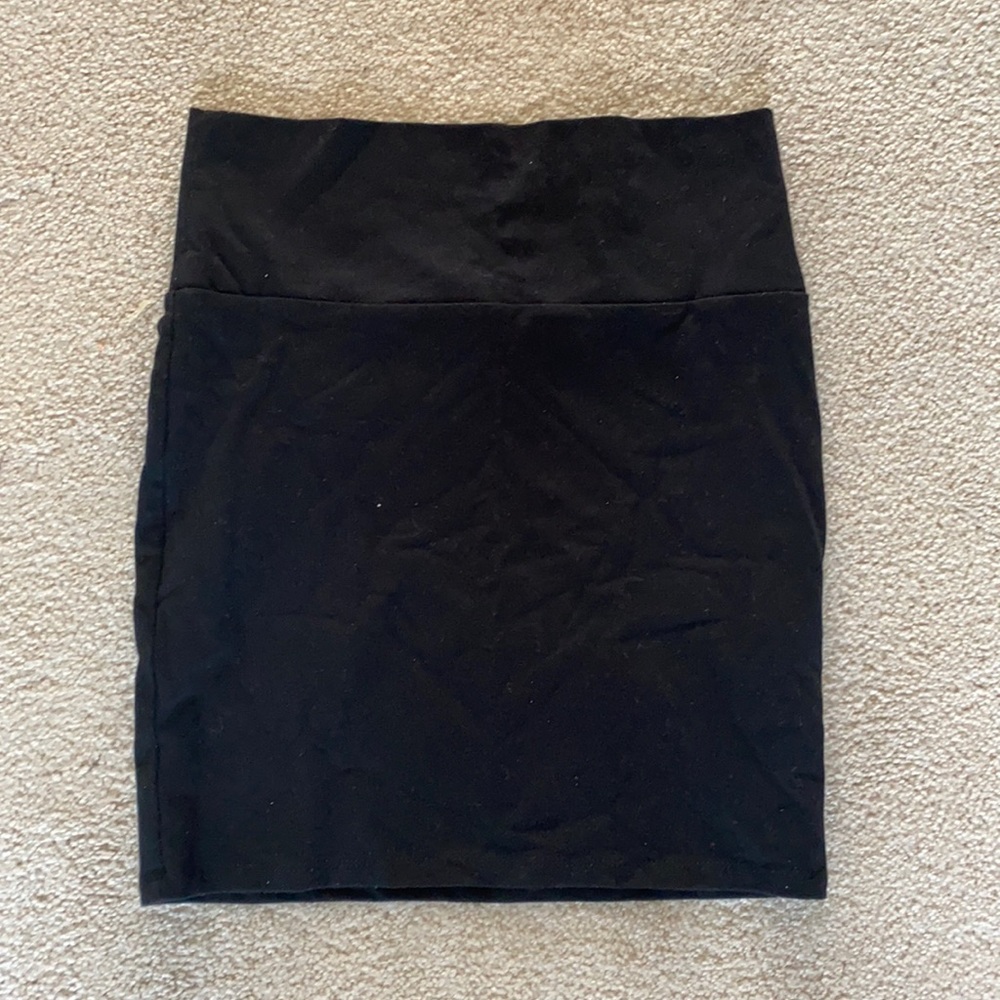 Black Cotton Skirt